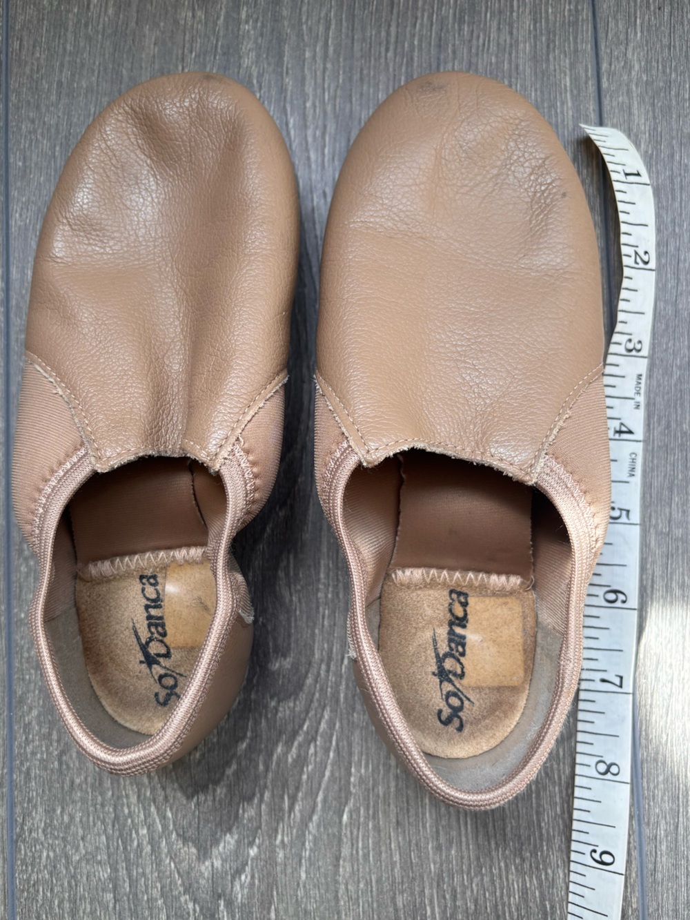 So Danca Kids' Tan Jazz Dance Shoe